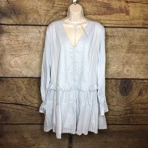 St.Roche Womens Small Dress Organic Cotton Tiered